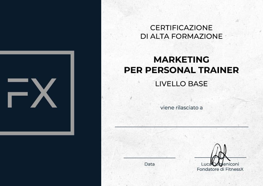 attestato alta formazione marketing