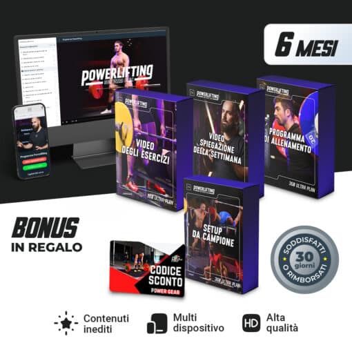 360 Ultra Plan Powerlifting by Antonio Contenta - Offerta 6 Mesi