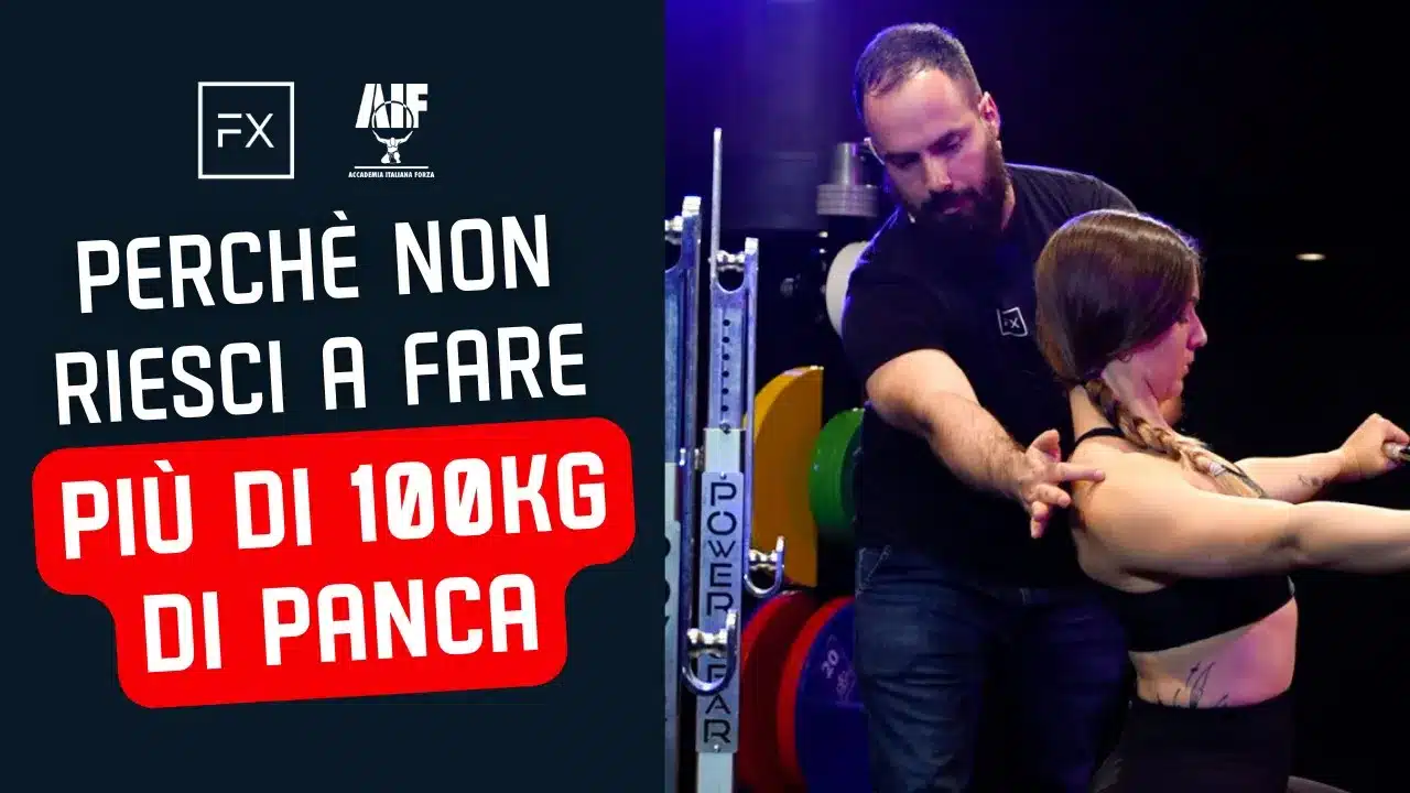 Perché non riesco a fare più di 100kg di PANCA PIANA?