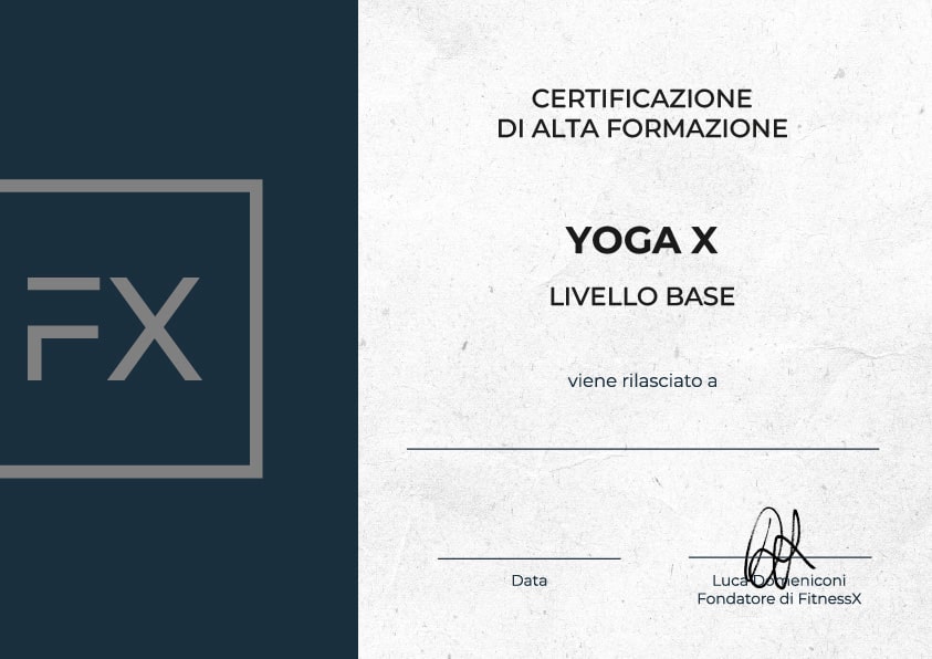 attestato di partecipazione yoga
