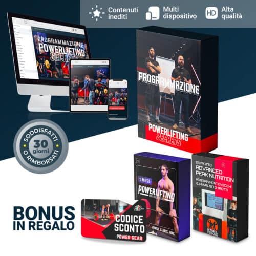 Offerta Speciale Programmazione Powerlifting Secrets + Bonus by Accademia Italiana della Forza